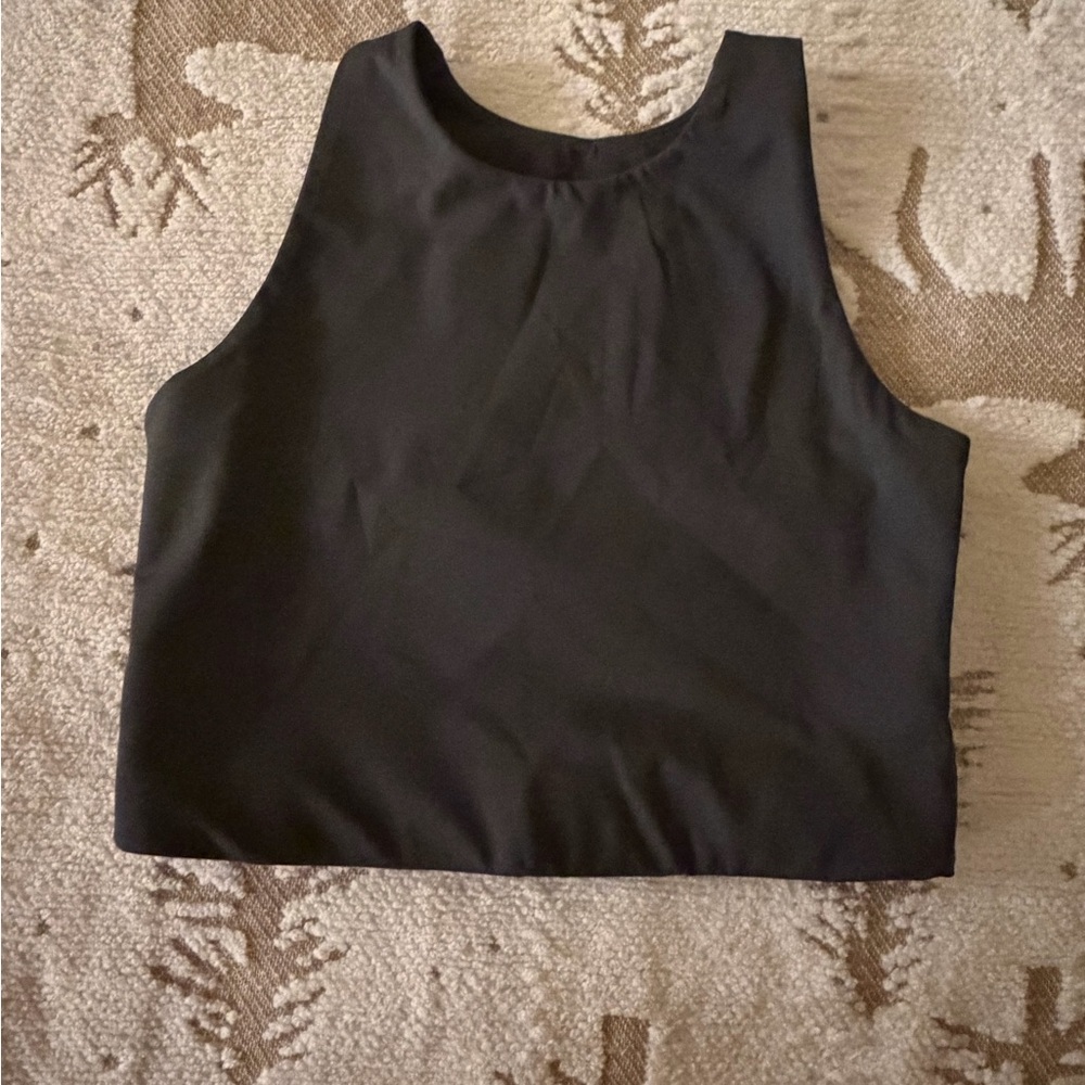 NWOT Girlfriend Collective Gray Crop Top